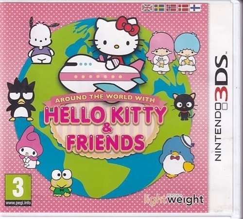 Around the World With Hello Kitty and Friends - Nintendo 3DS Spil - (A Grade) (Genbrug)
